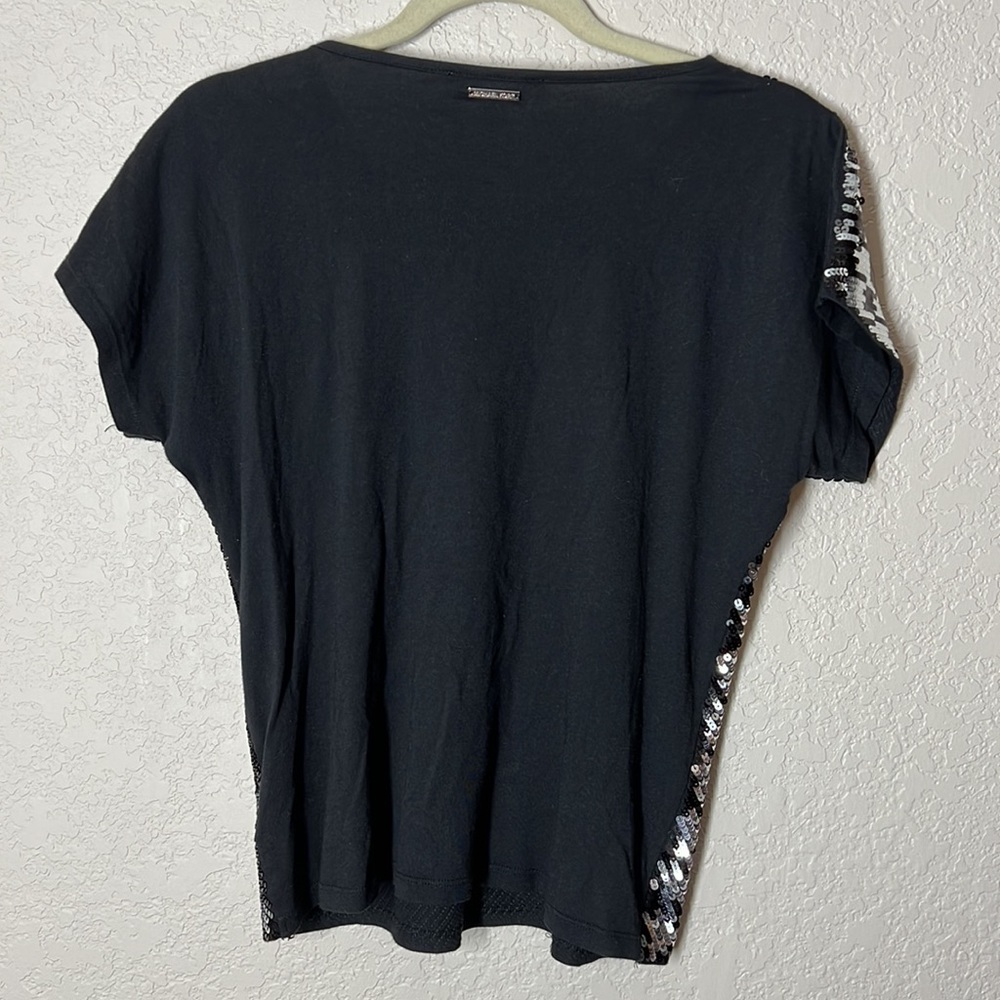 Michael Michael Kors Houndstooth Sequin Short Sle… - image 5